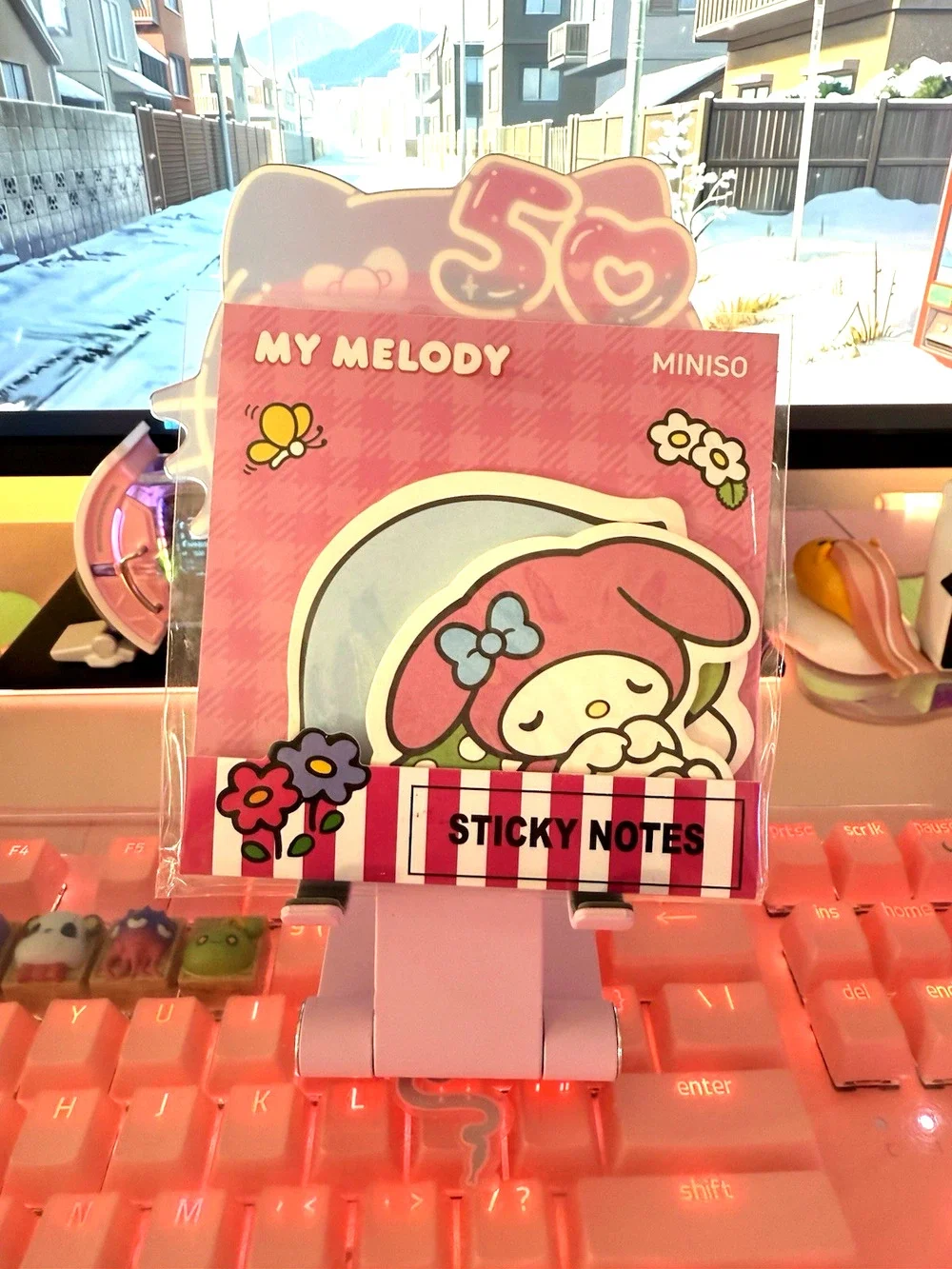 My Melody Sticky Notes Set 2 Designs 20 Sheets Kawaii Stationery 2024 Sanrio